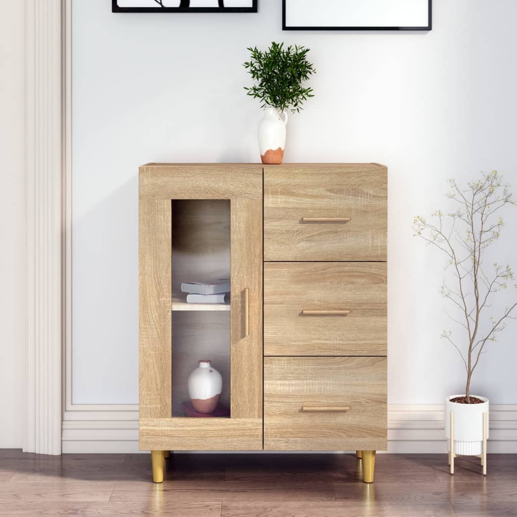 Sonoma oak buffet 69.5x34x90 cm engineering wood