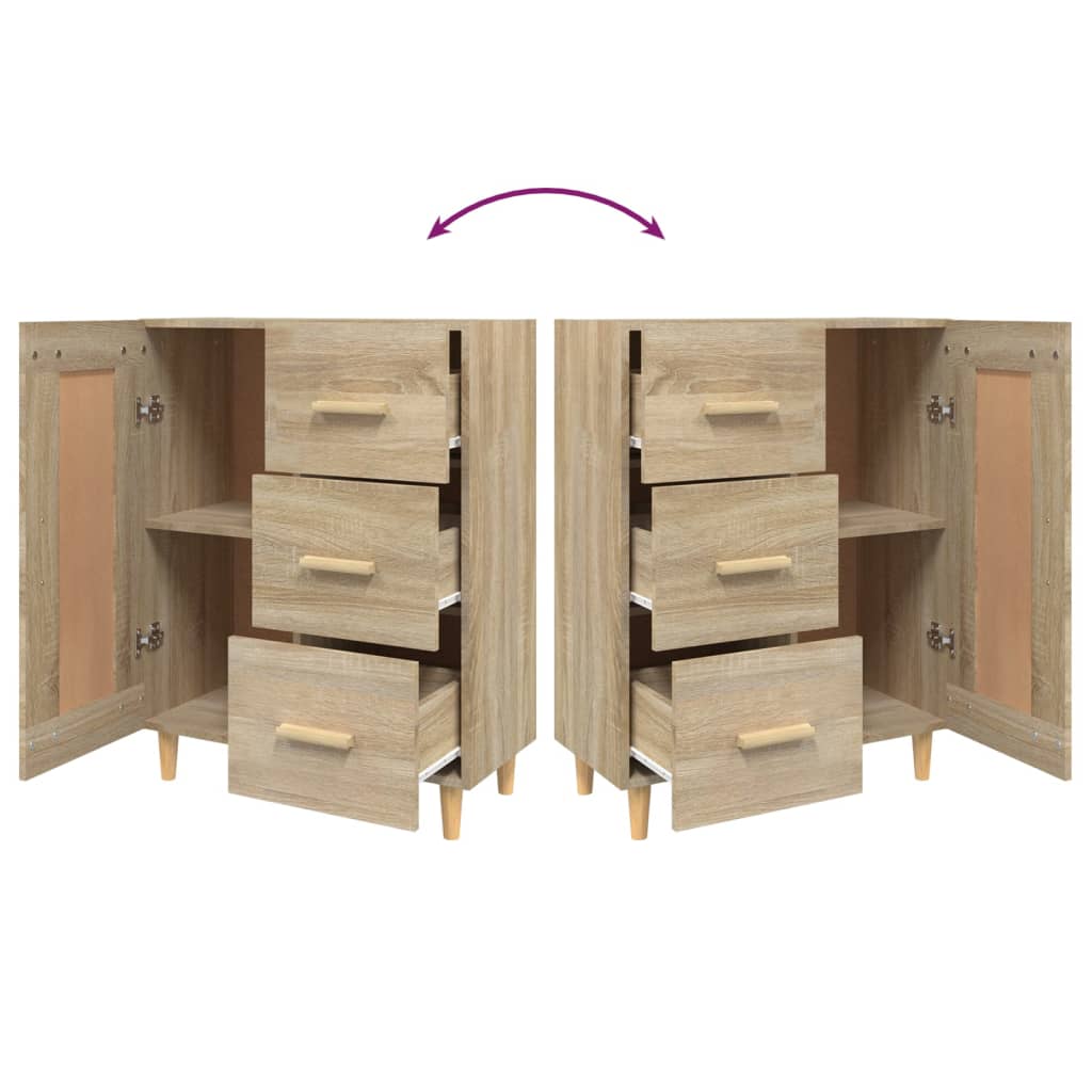 Buffet Chêne sonoma 69,5x34x90 cm Bois d'ingénierie