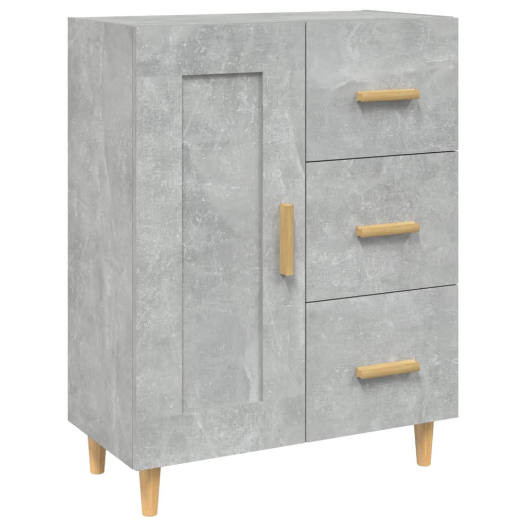 Buffet Gris béton 69,5x34x90 cm Bois d'ingénierie