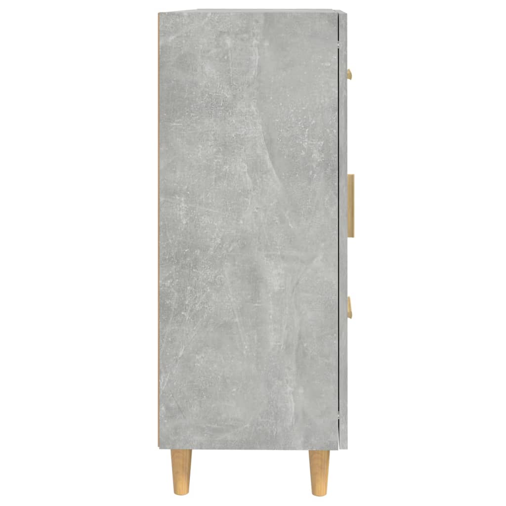 Buffet Gris béton 69,5x34x90 cm Bois d'ingénierie