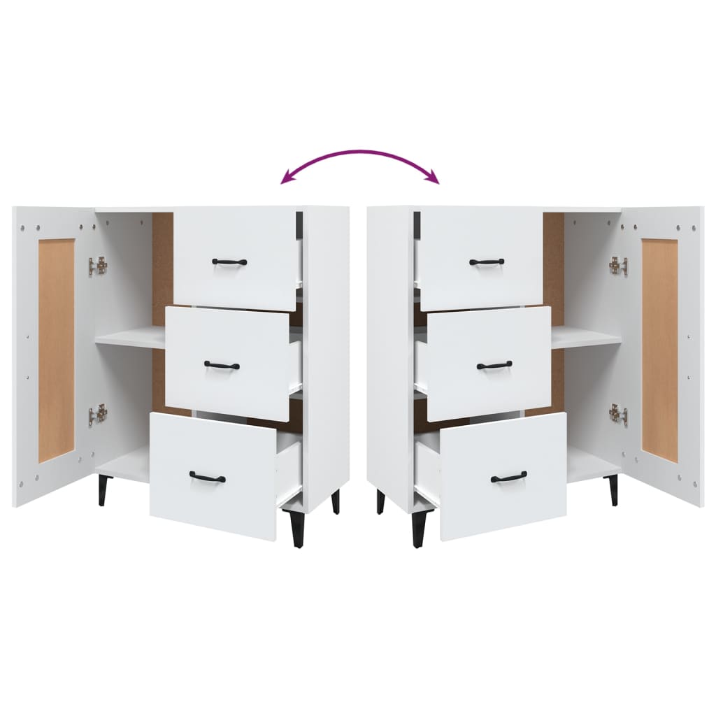 White buffet 69.5x34x90 cm Engineering wood