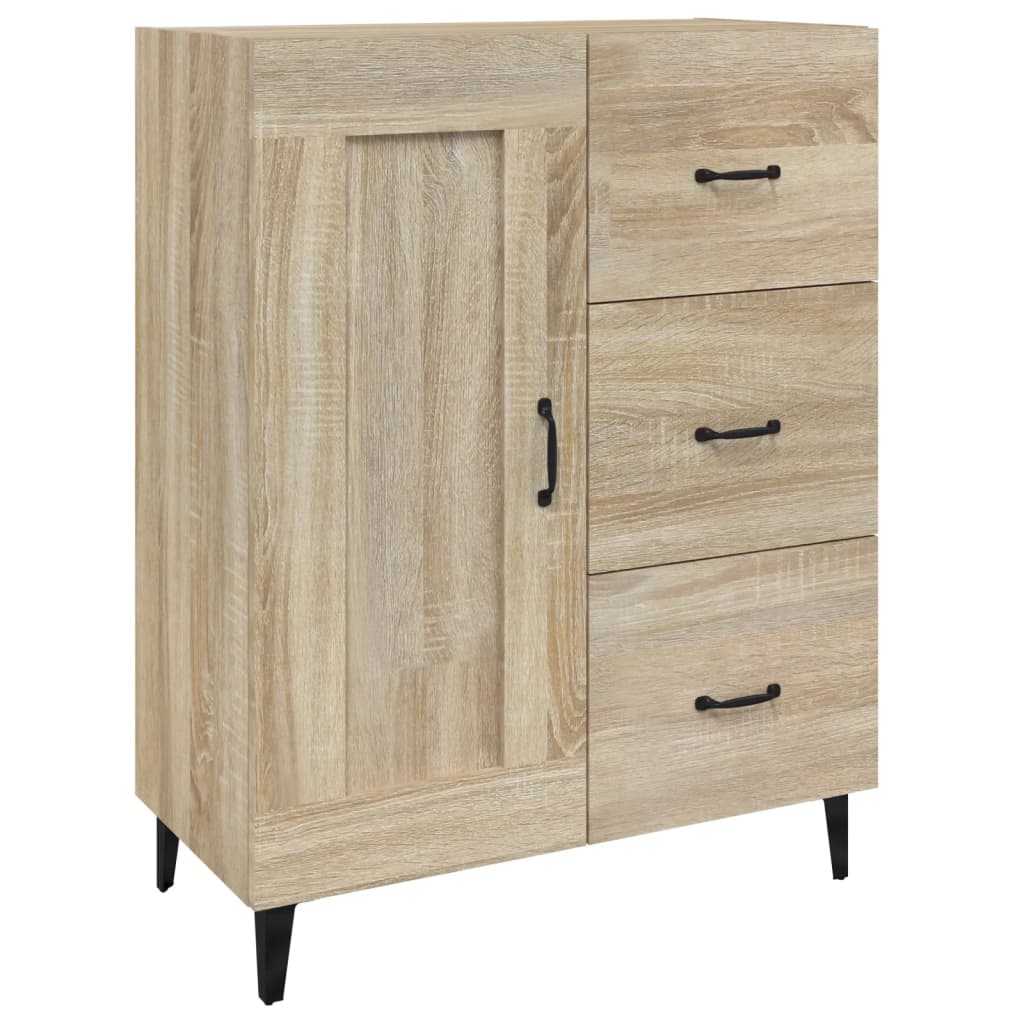 Sonoma Oak Buffet 69.5x34x90 cm Ingenieurholz Holz