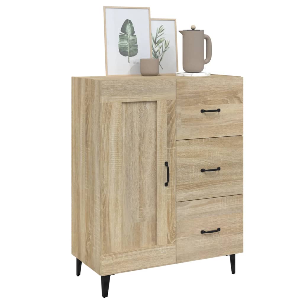 Credenza rovere Sonoma 69,5x34x90 cm MDF