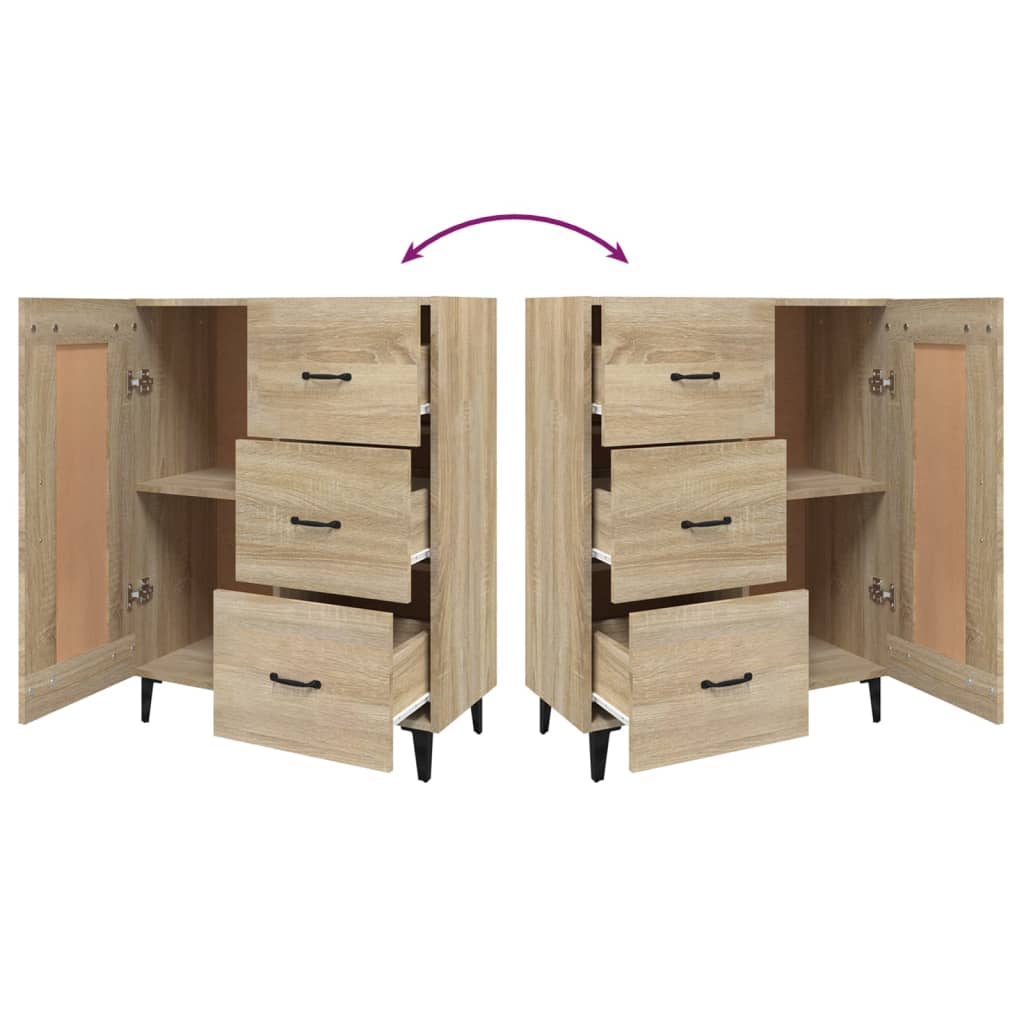 Buffet Chêne sonoma 69,5x34x90 cm Bois d'ingénierie