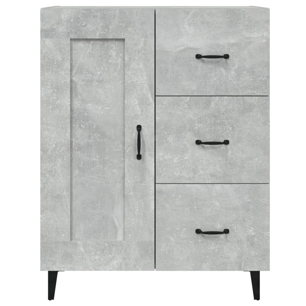 Credenza Grigio cemento 69,5x34x90 cm MDF