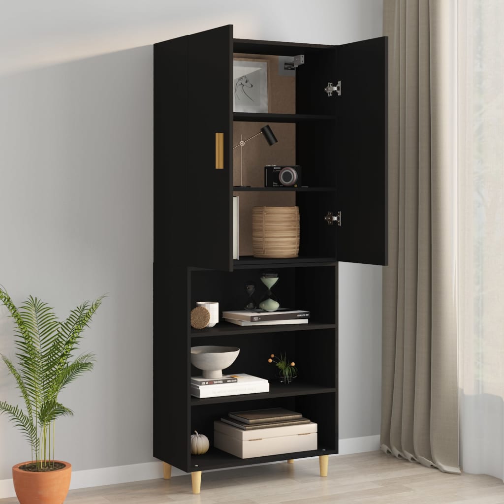 Black hanging wardrobe 69.5x34x90 cm