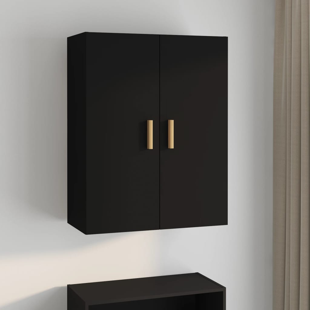 Schwarzer Hanggarderobe 69,5x34x90 cm