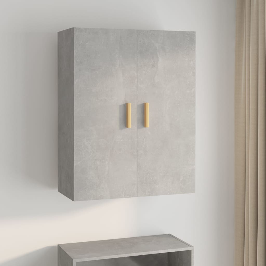 Gray concrete gray wall cabinet 69.5x34x90 cm