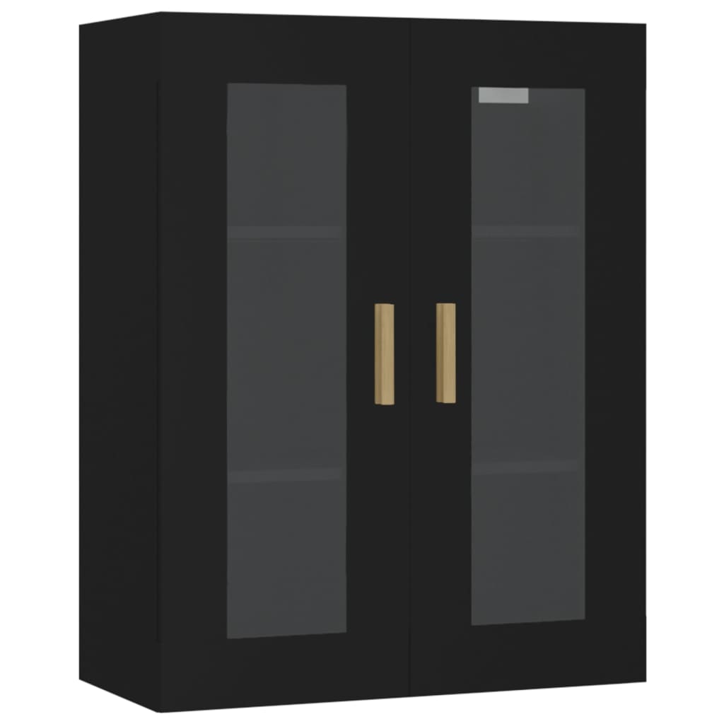 Schwarzer Hanggarderobe 69,5x34x90 cm