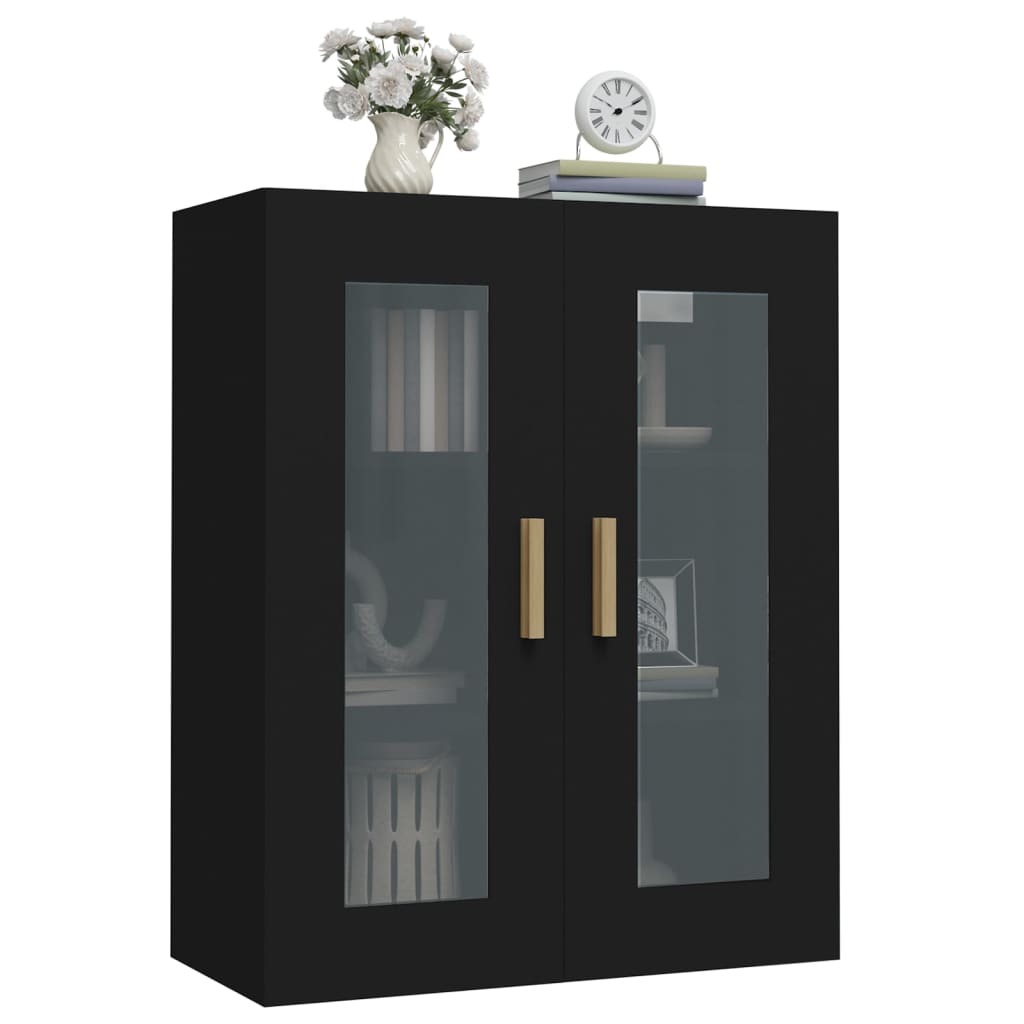 Black hanging wardrobe 69.5x34x90 cm