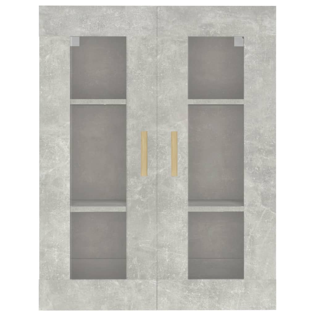 Armoire murale suspendue Gris béton 69,5x34x90 cm