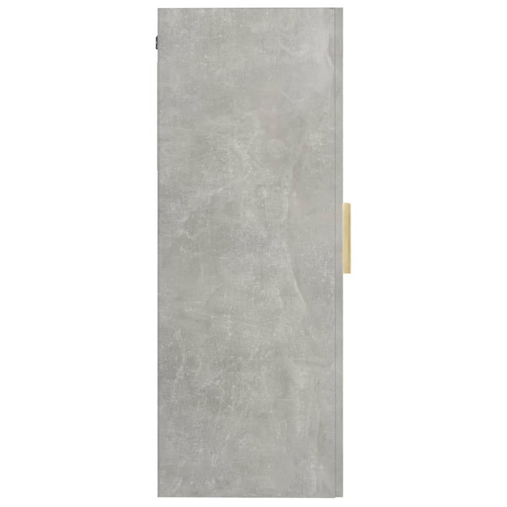 Gray concrete gray wall cabinet 69.5x34x90 cm