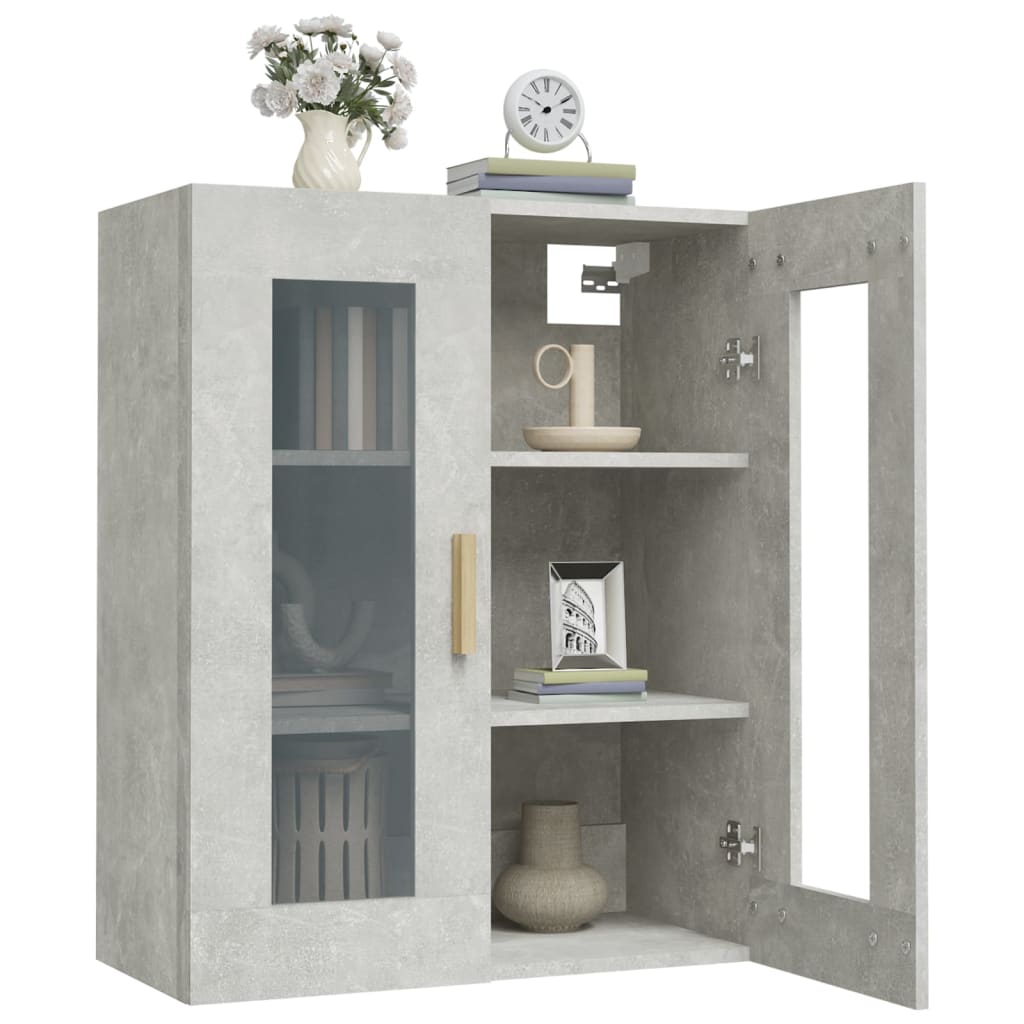 Graubetongrau Wandschrank 69,5 x 34 x 90 cm