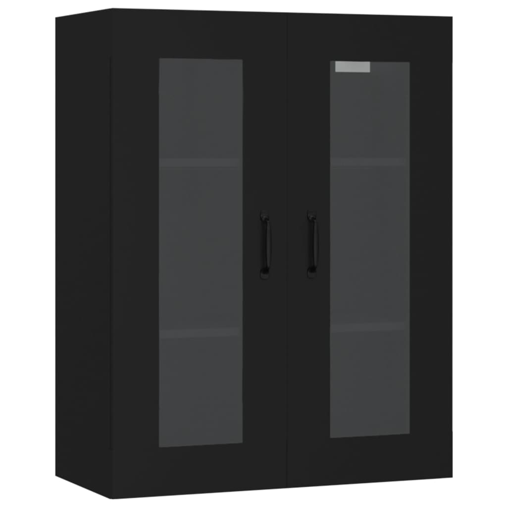 Black hanging wardrobe 69.5x34x90 cm