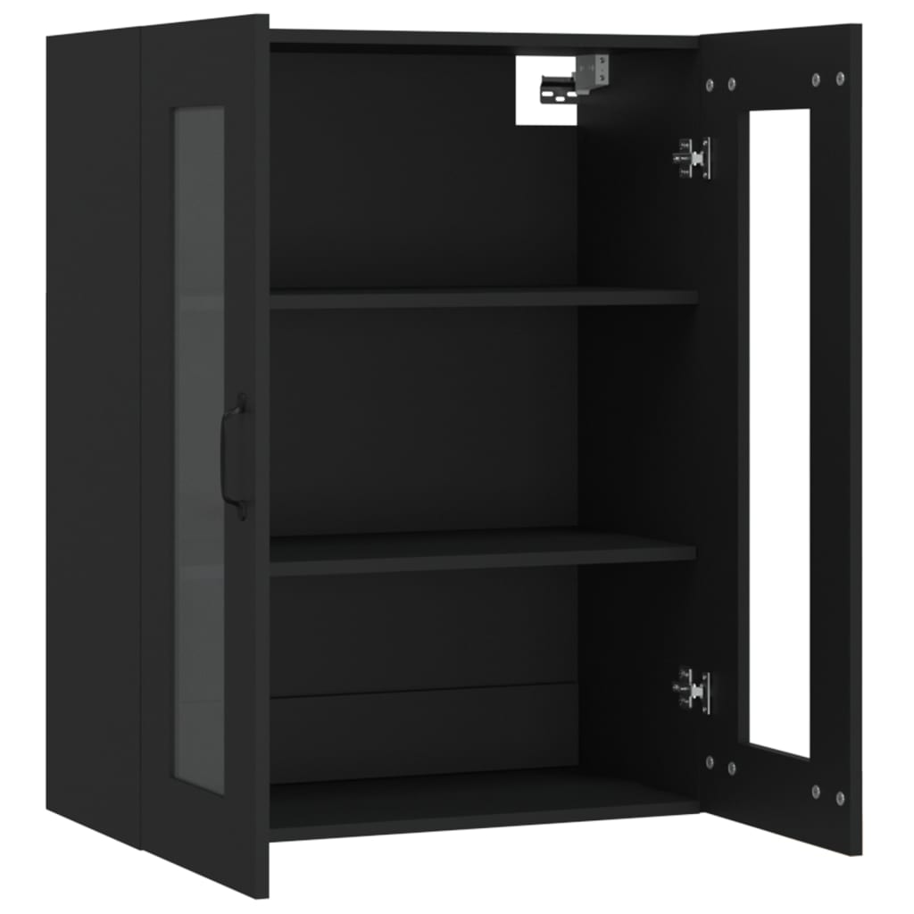 Black hanging wardrobe 69.5x34x90 cm