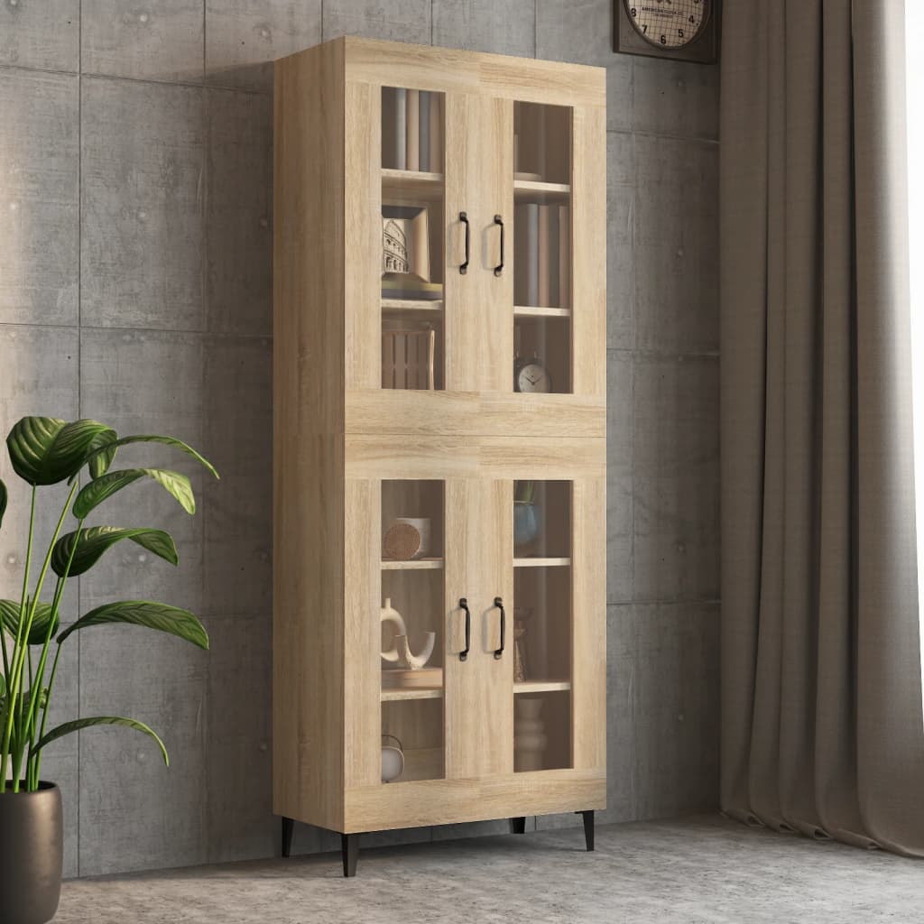 Armoire murale suspendue Chêne sonoma 69,5x34x90 cm