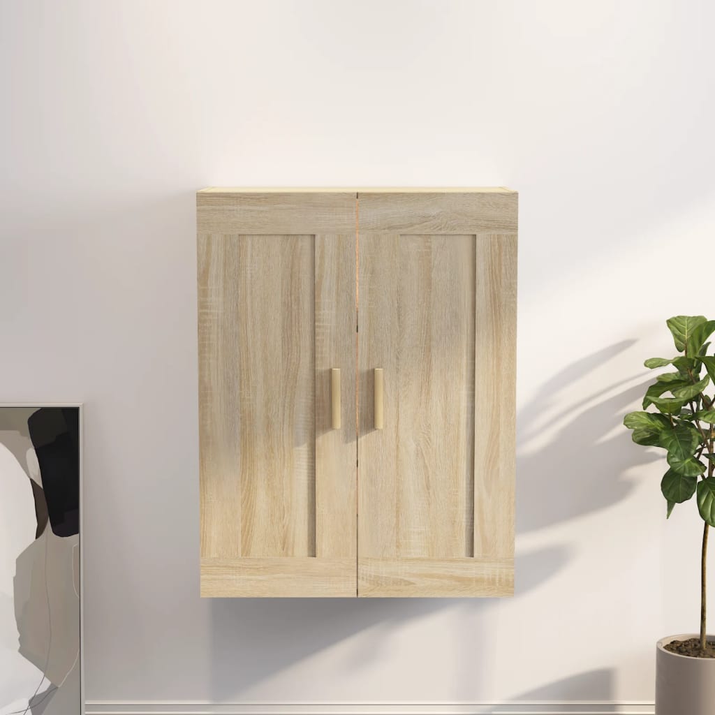 Sonoma Oak Wall Cabinet 69,5x32.5x90 cm Ingenieurholz Holz