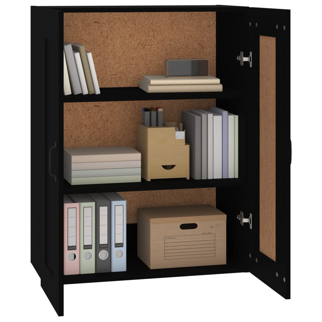 Black hanging cabinet 69.5x32.5x90 cm