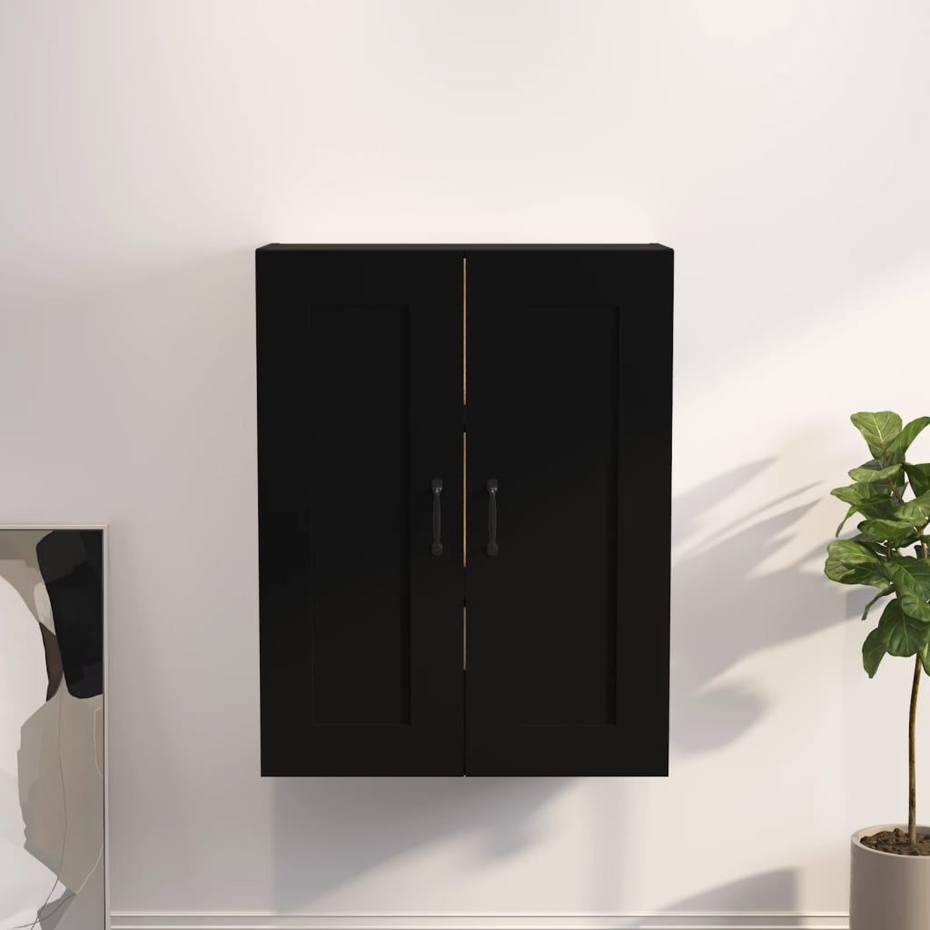 Black hanging cabinet 69.5x32.5x90 cm
