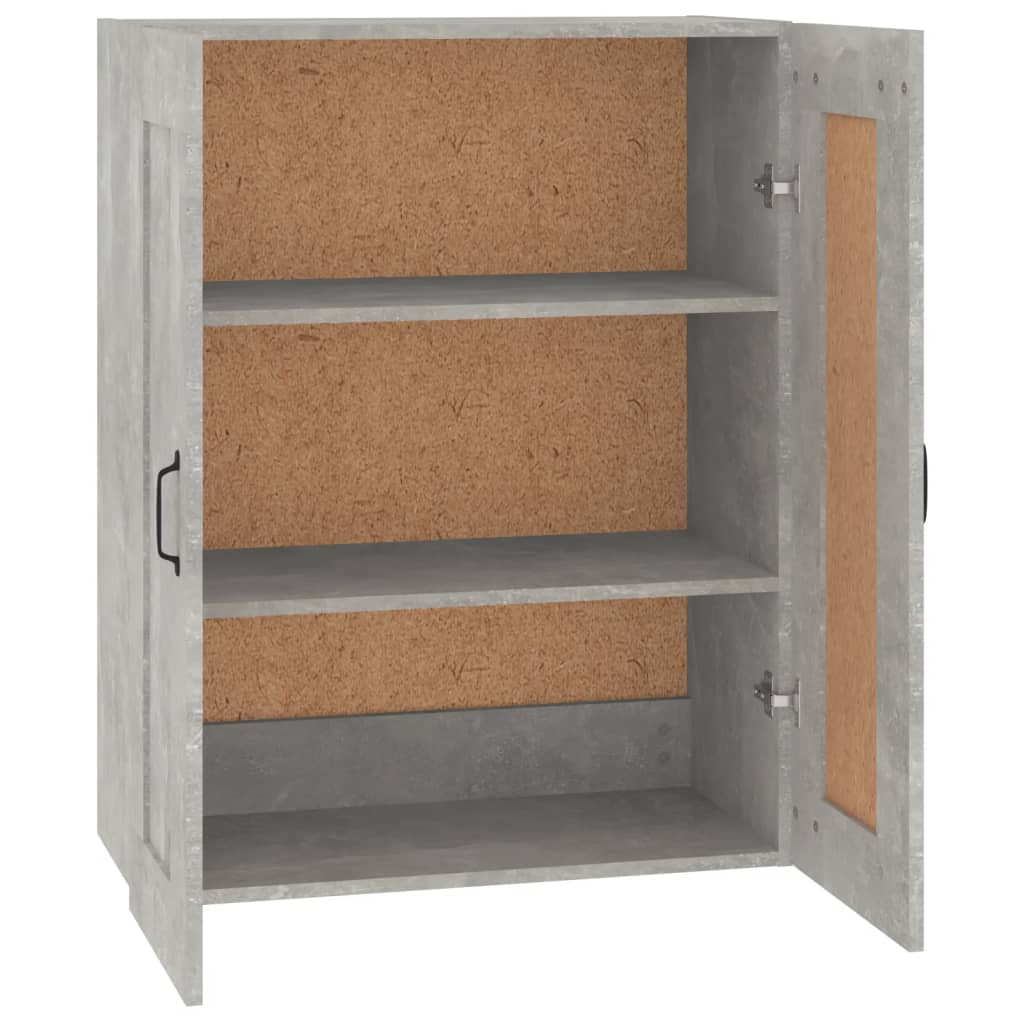 Gray concrete gray wall cabinet 69.5x32.5x90 cm