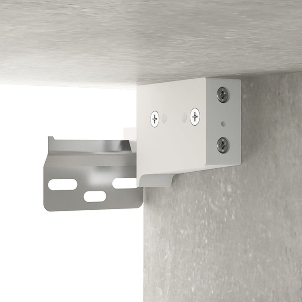 Gray concrete gray wall cabinet 69.5x32.5x90 cm