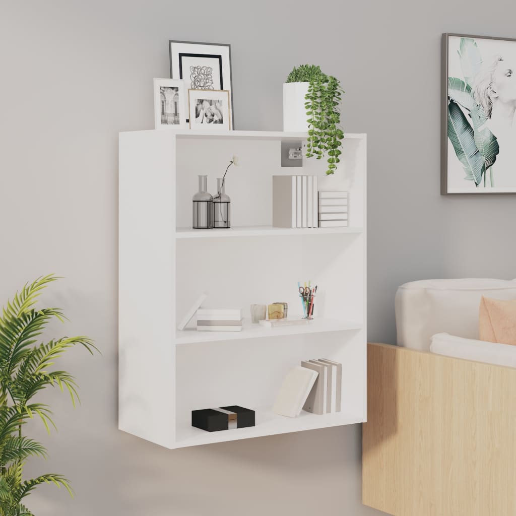 Armoire murale suspendue Blanc 69,5x32,5x90 cm