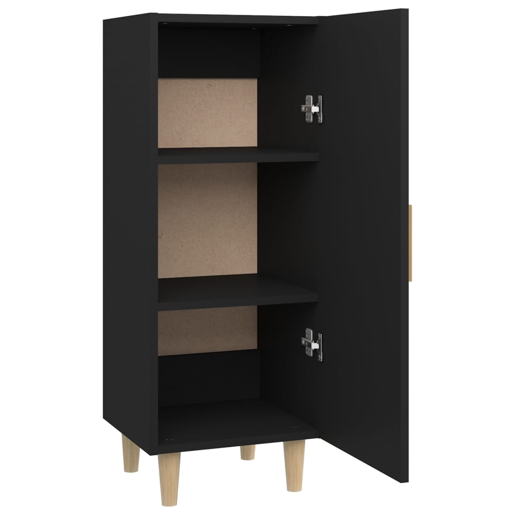 Buffet Noir 34,5x34x90 cm Bois d'ingénierie