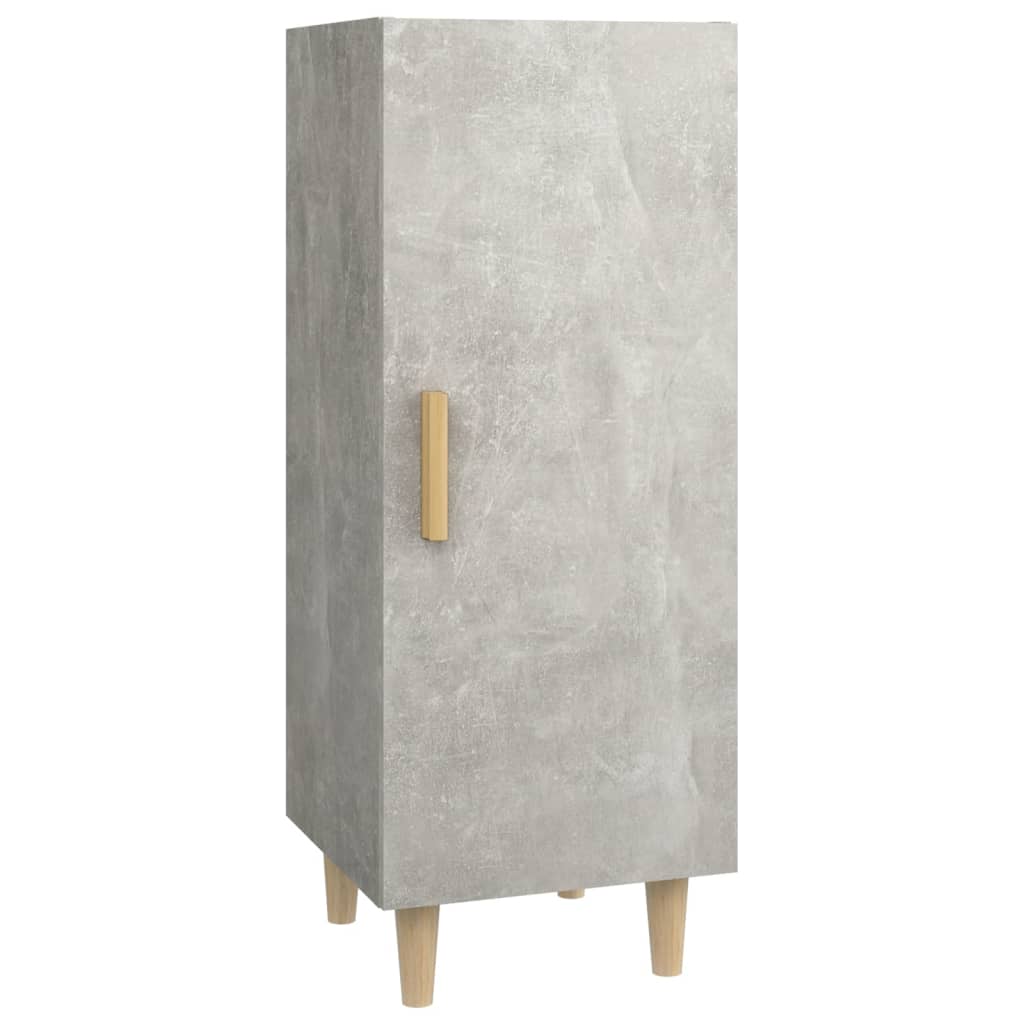 Credenza Grigio cemento 34,5x34x90 cm MDF