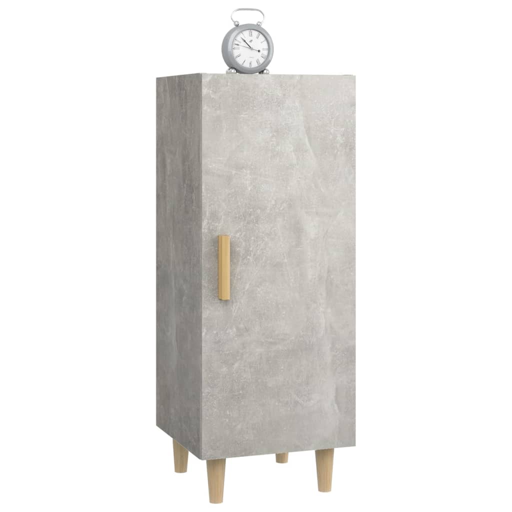 Credenza Grigio cemento 34,5x34x90 cm MDF