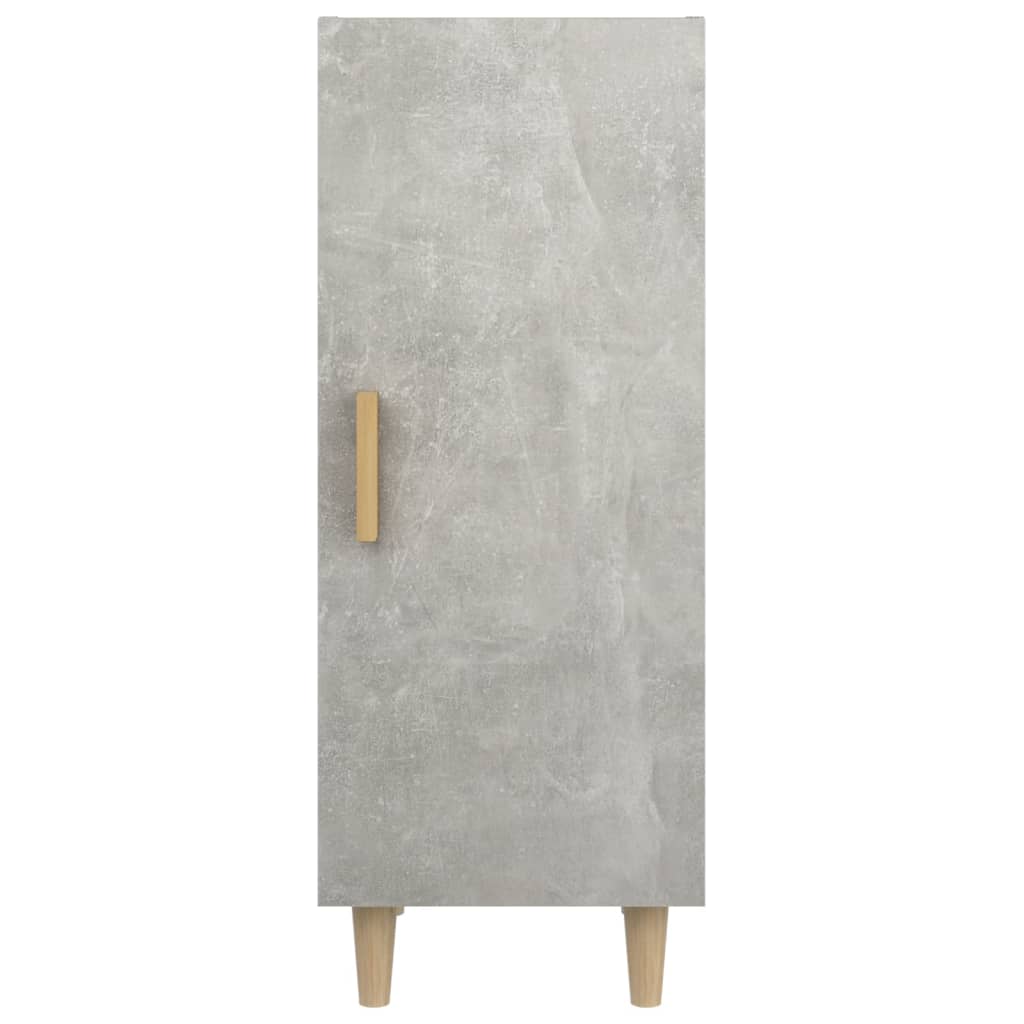 Credenza Grigio cemento 34,5x34x90 cm MDF