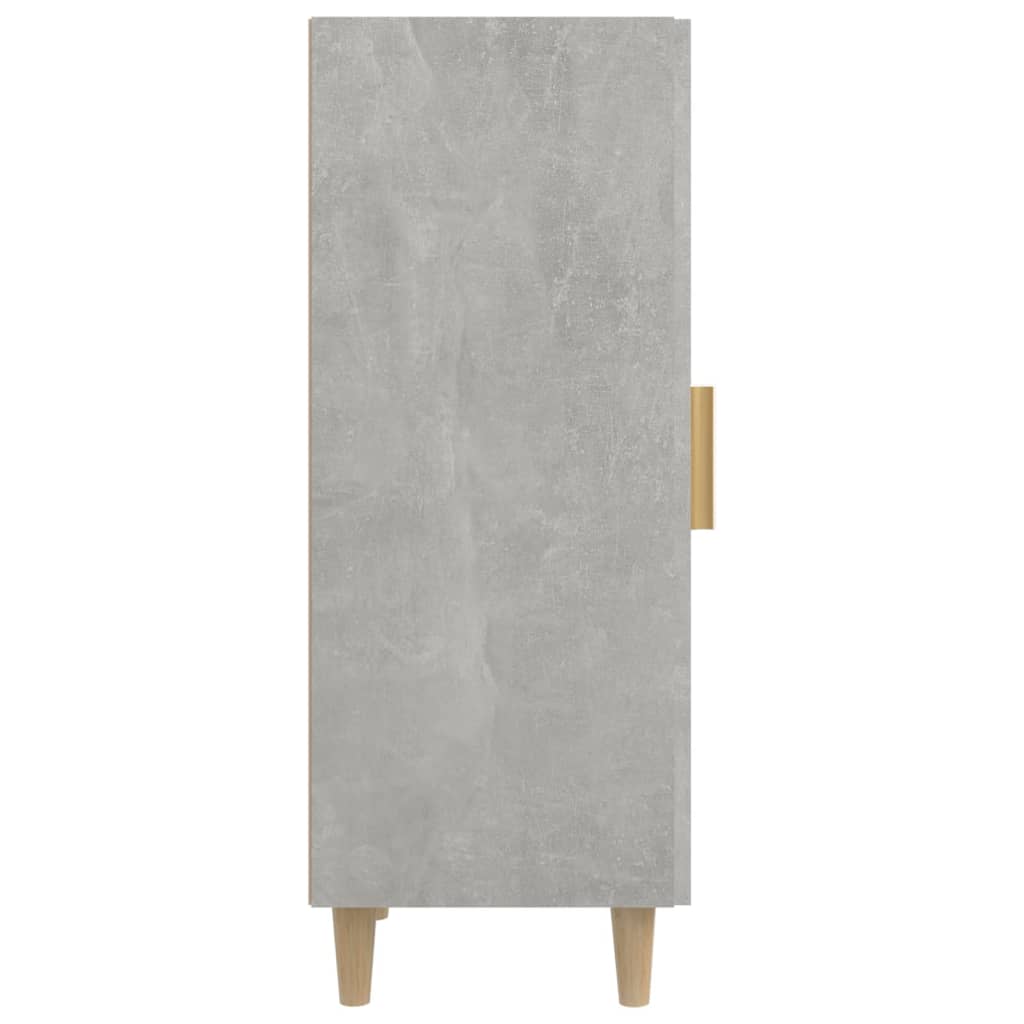 Credenza Grigio cemento 34,5x34x90 cm MDF