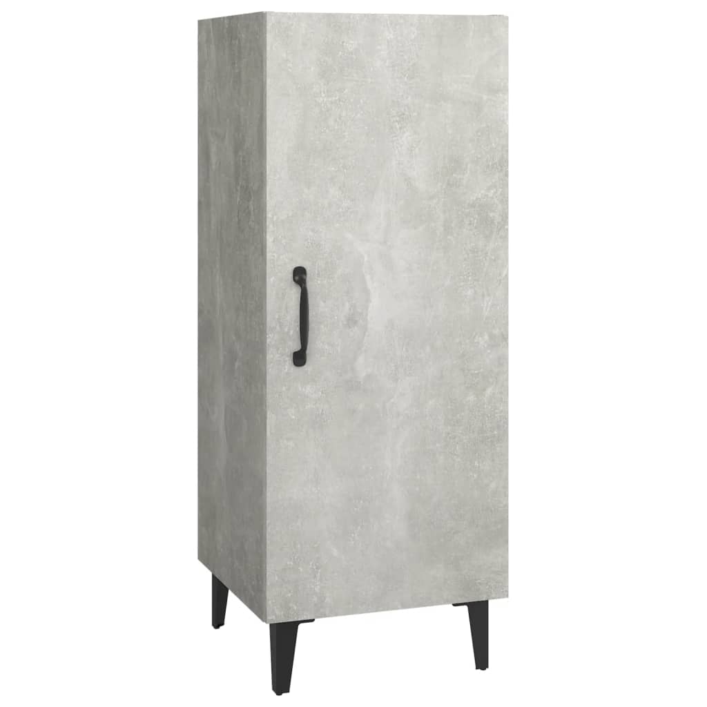 Credenza Grigio cemento 34,5x34x90 cm MDF