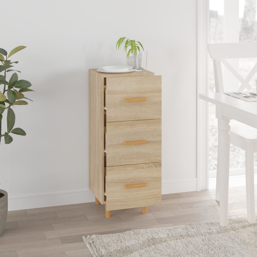 Credenza rovere Sonoma 34,5x34x90 cm MDF