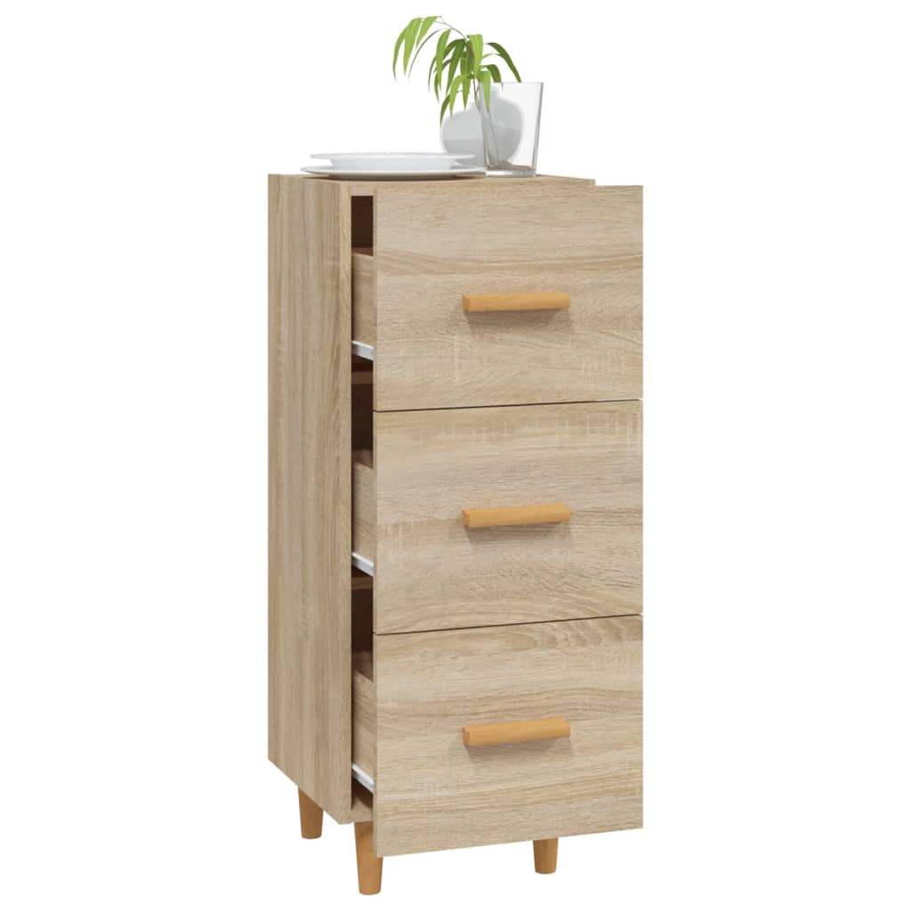 Credenza rovere Sonoma 34,5x34x90 cm MDF