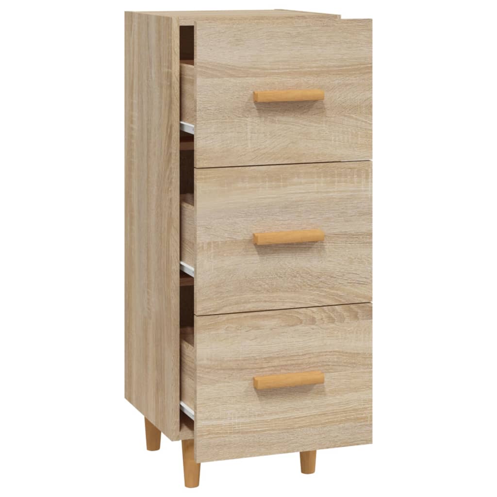 Buffet Chêne sonoma 34,5x34x90 cm Bois d'ingénierie