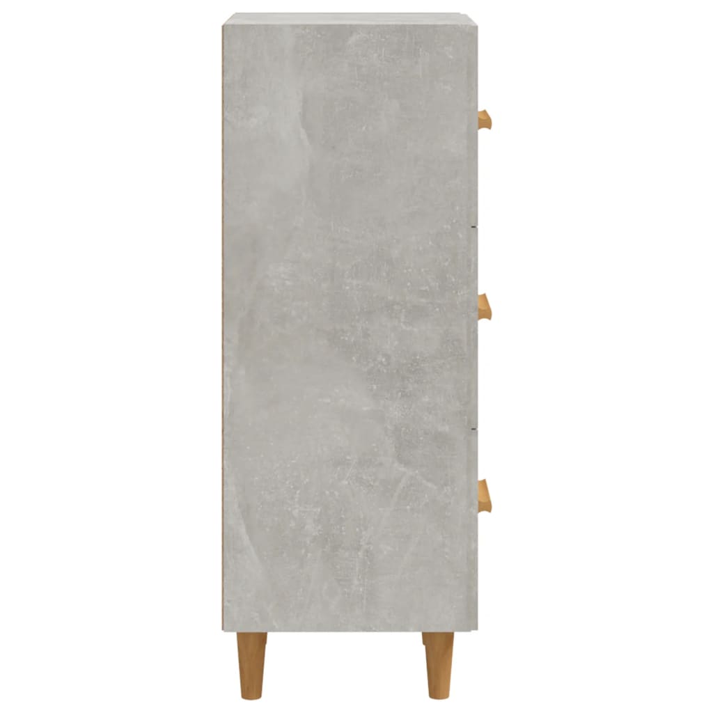 Credenza Grigio cemento 34,5x34x90 cm MDF