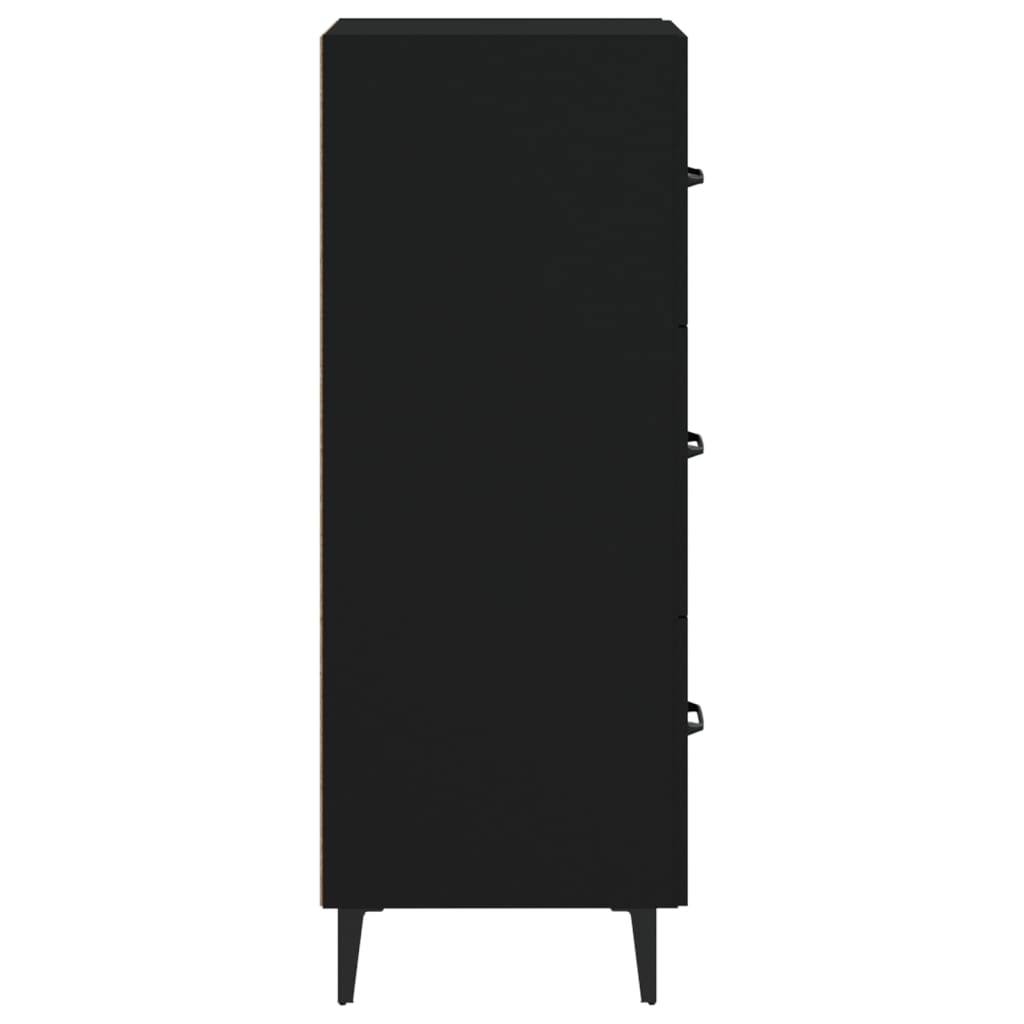 Credenza nera 34,5x34x90 cm MDF