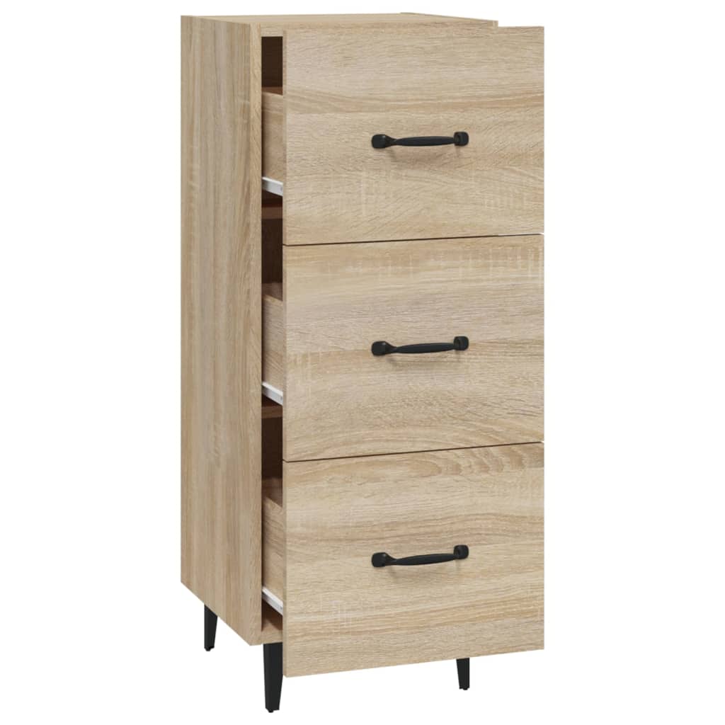 Buffet Chêne sonoma 34,5x34x90 cm Bois d'ingénierie