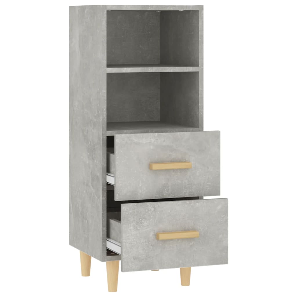 Concrete gray buffet 34.5x34x90 cm Engineering wood