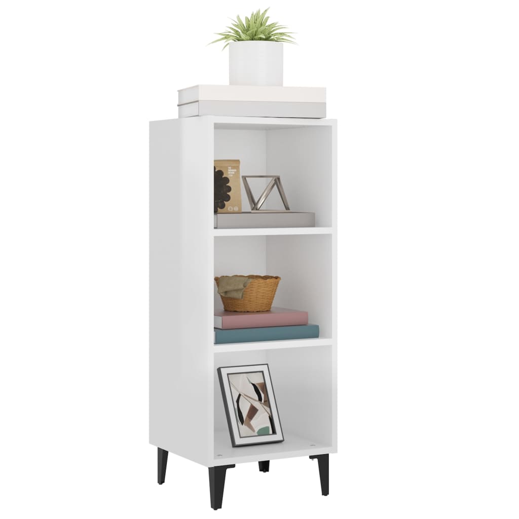 Brilliant white buffet 34.5x32.5x90 cm Engineering wood