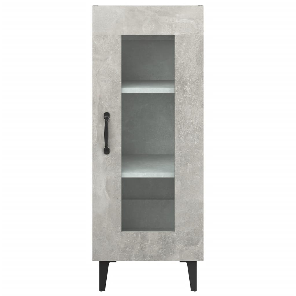 Credenza Grigio cemento 34,5x34x90 cm MDF