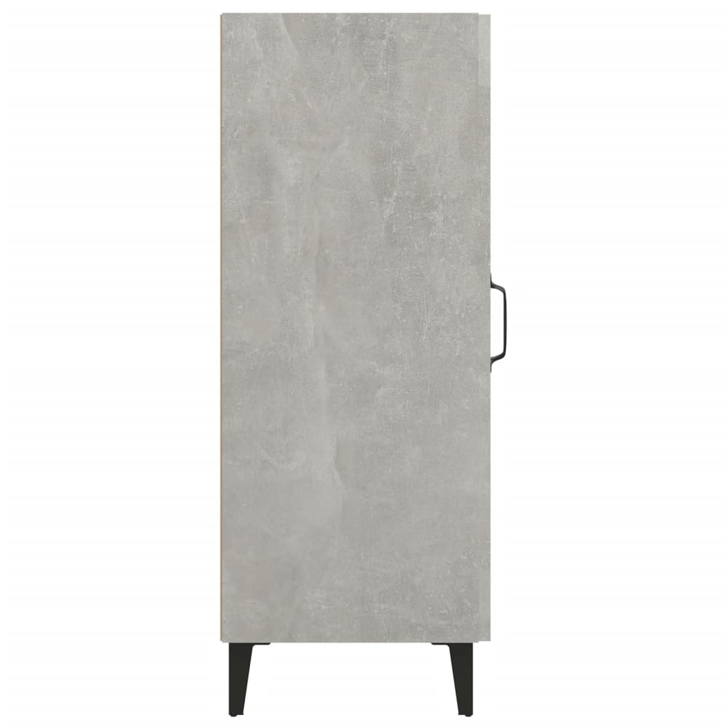 Credenza Grigio cemento 34,5x34x90 cm MDF