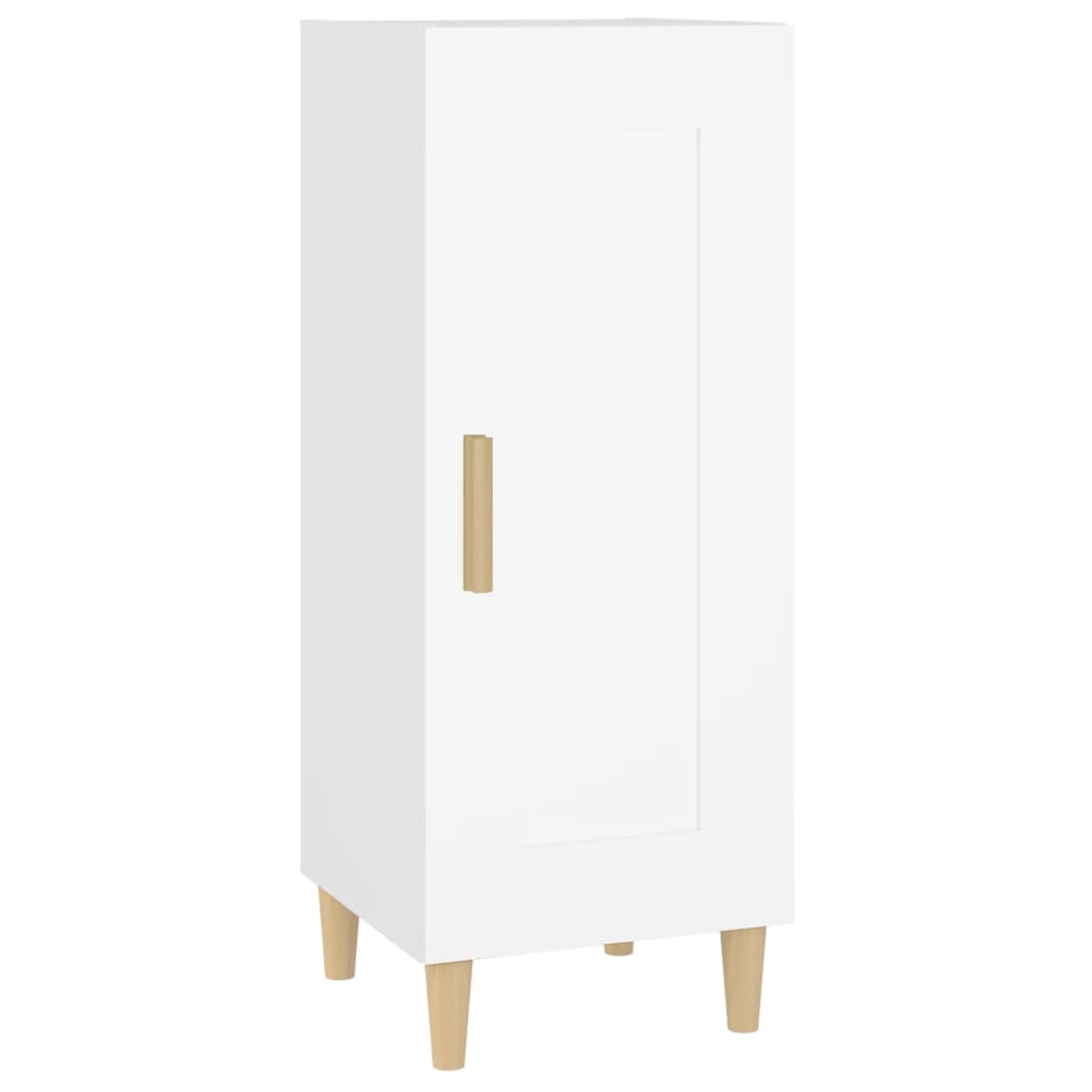 Buffet bianco 34.5x34x90 cm legno di ingegneria