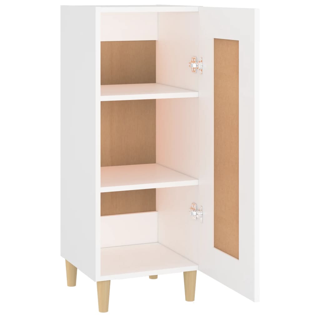 Buffet bianco 34.5x34x90 cm legno di ingegneria