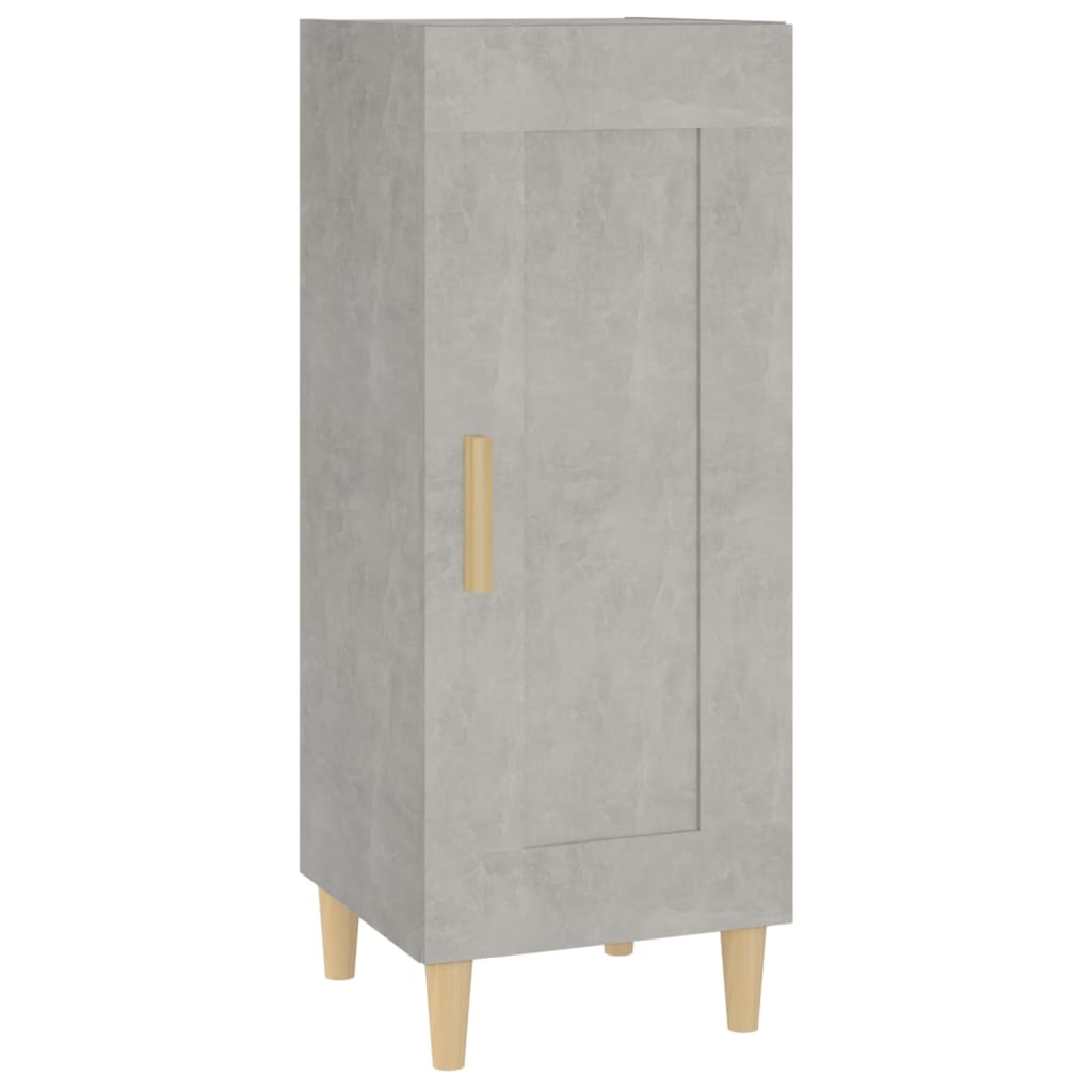 Credenza Grigio cemento 34,5x34x90 cm MDF