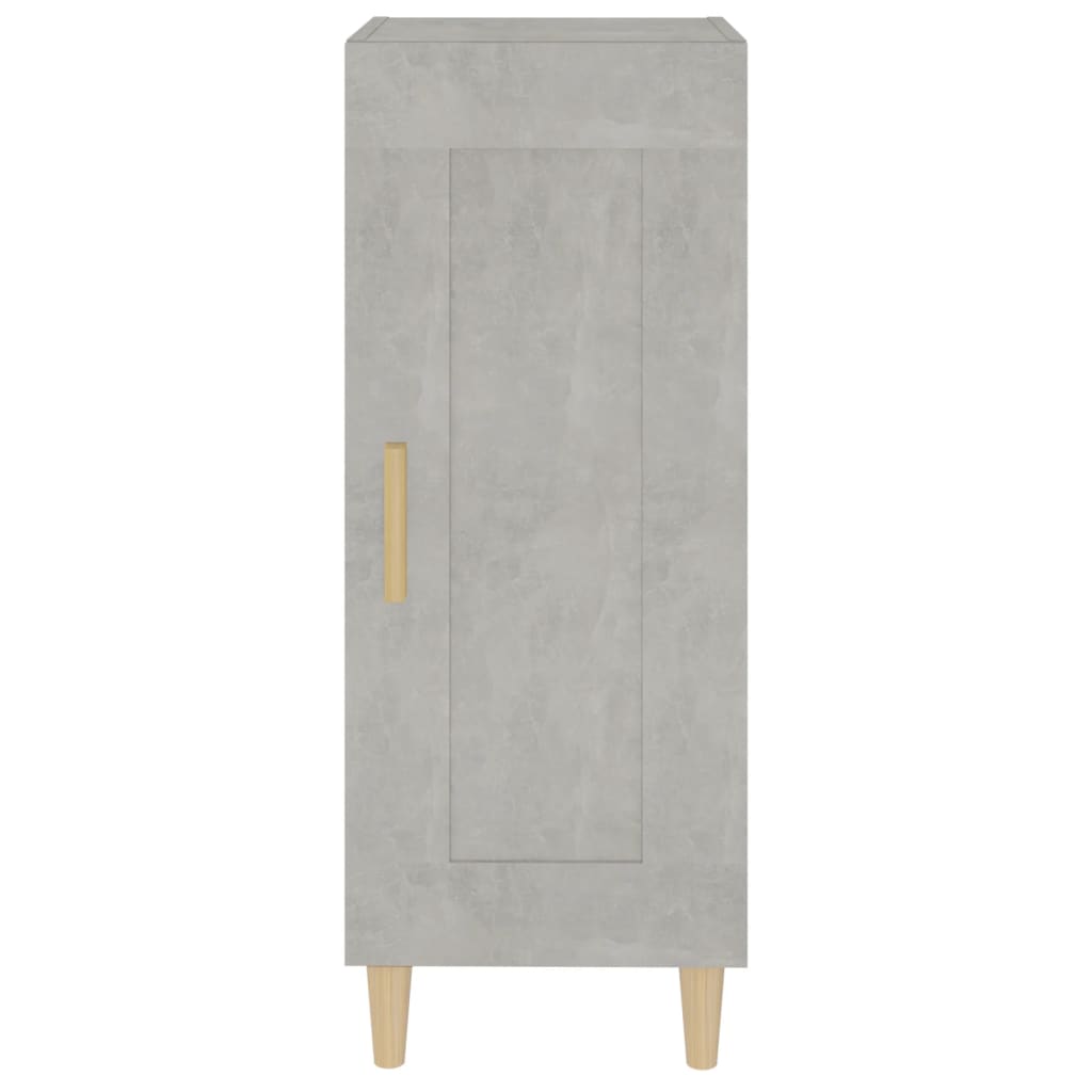 Credenza Grigio cemento 34,5x34x90 cm MDF