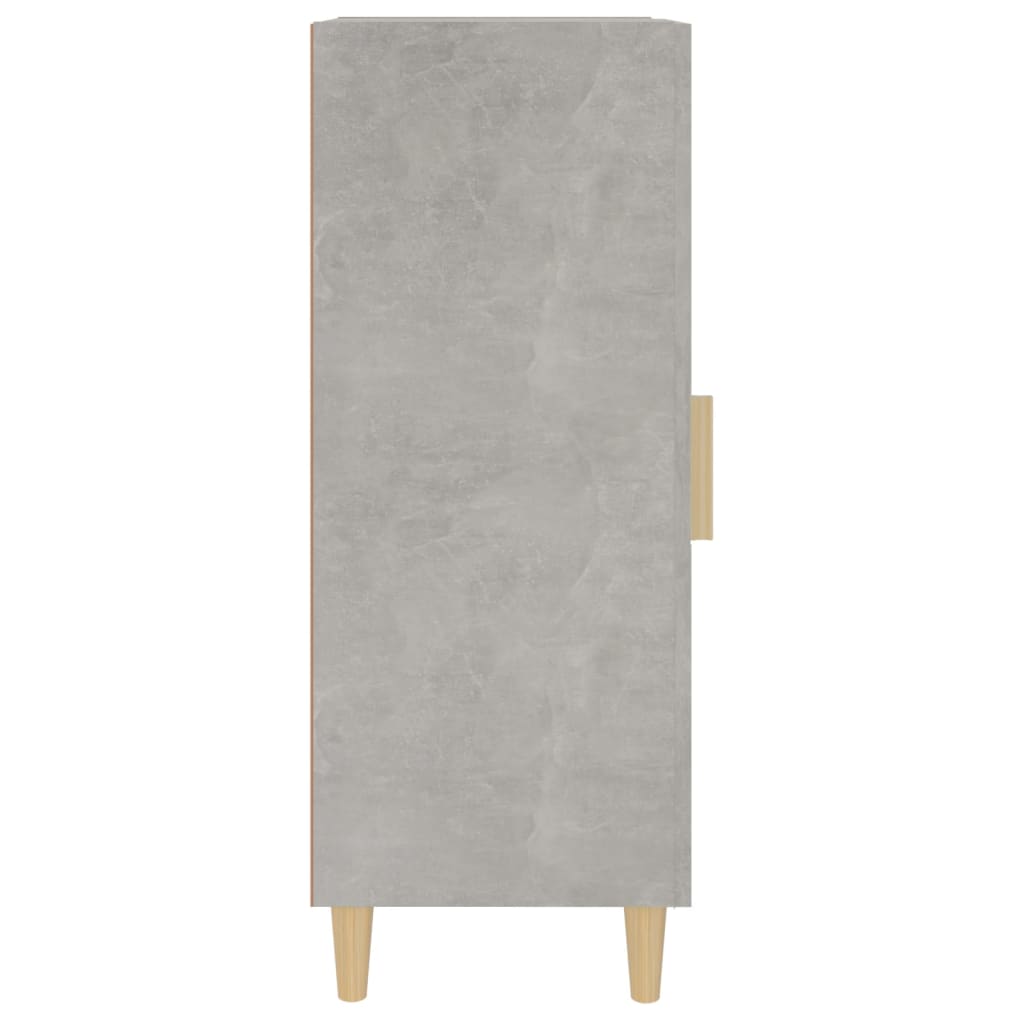 Credenza Grigio cemento 34,5x34x90 cm MDF