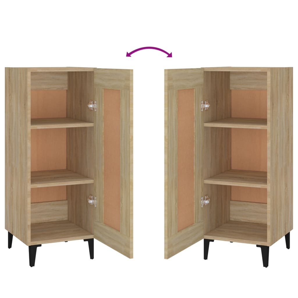 Buffet Chêne sonoma 34,5x34x90 cm Bois d'ingénierie