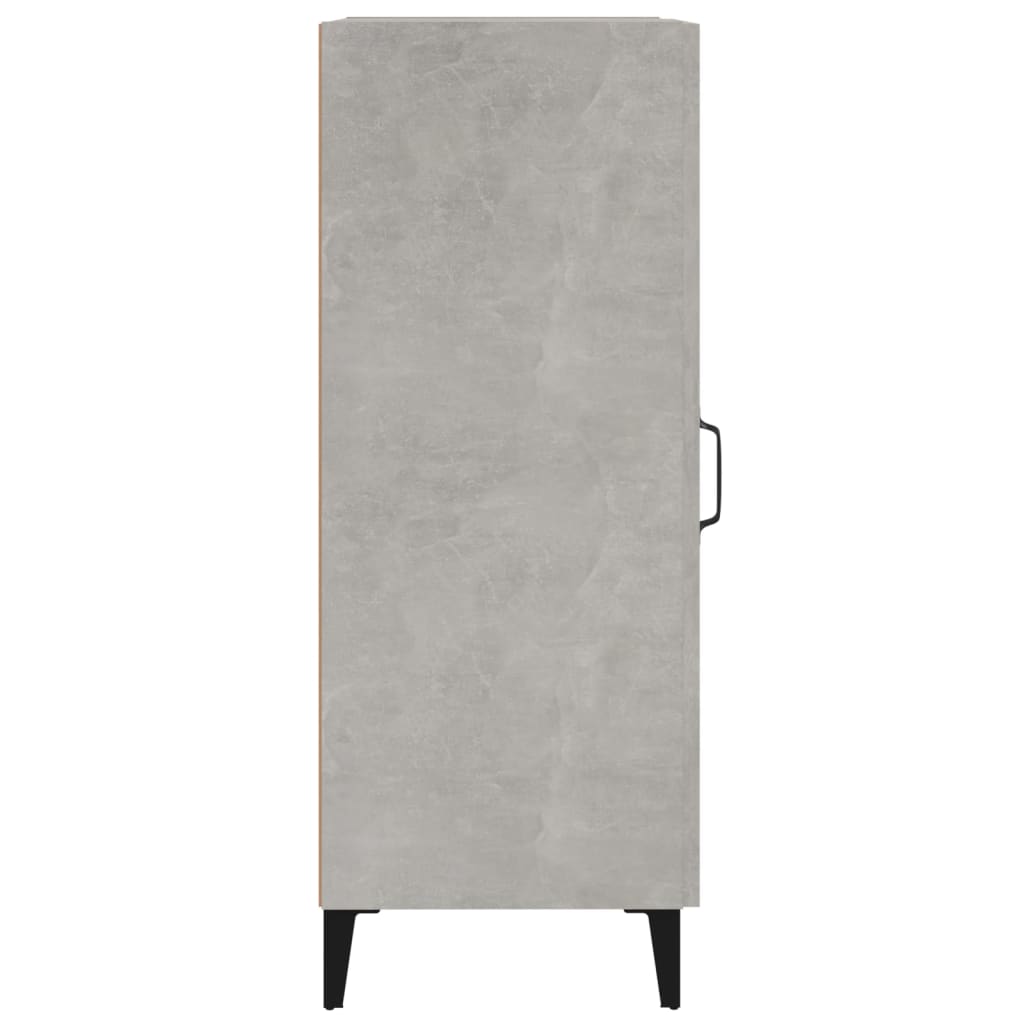 Buffet Gris béton 34,5x34x90 cm Bois d'ingénierie