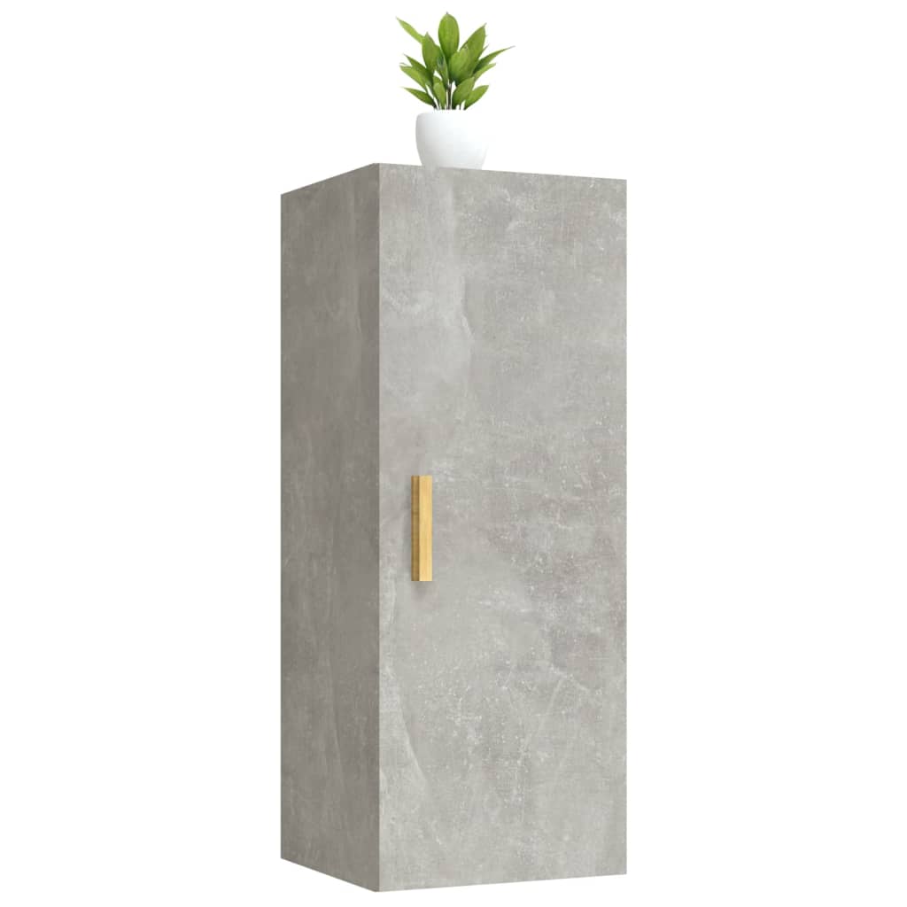 Pensile Grigio cemento 34,5x34x90 cm MDF